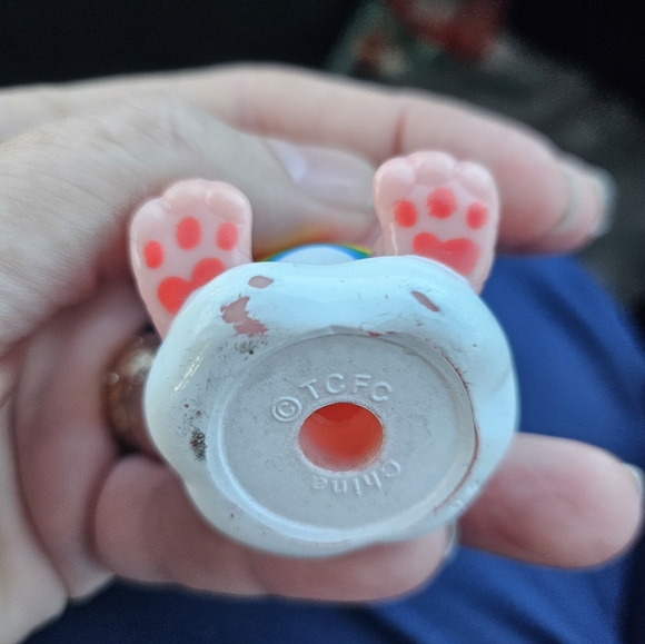 VTG 80s Care Bear Cheer Bear Pencil Cake Topper Figure 2.5 - Picture 3 of 6